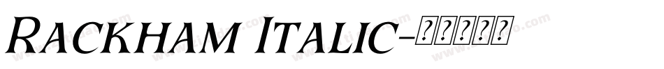 Rackham Italic字体转换
